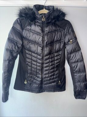Michael Kors Black Quilted Puffer Jacket